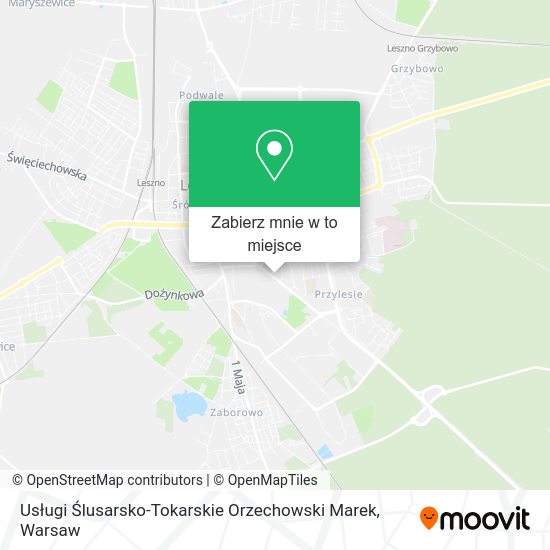 Mapa Usługi Ślusarsko-Tokarskie Orzechowski Marek