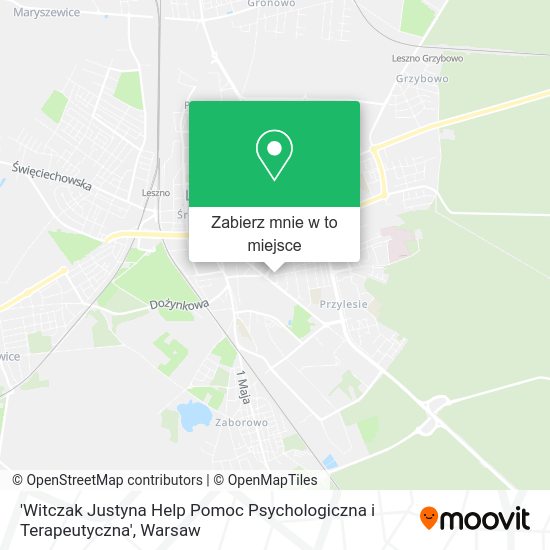 Mapa 'Witczak Justyna Help Pomoc Psychologiczna i Terapeutyczna'