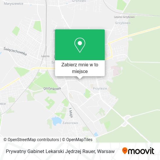 Mapa Prywatny Gabinet Lekarski Jędrzej Rauer