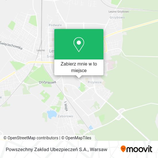 Mapa Powszechny Zakład Ubezpieczeń S.A.