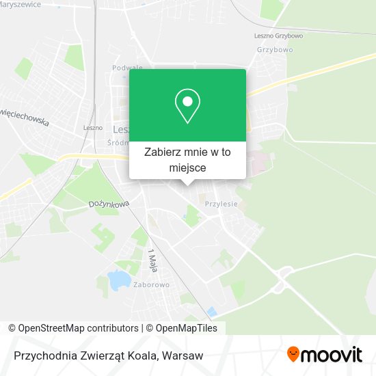 Mapa Przychodnia Zwierząt Koala