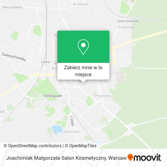 Mapa Joachimiak Małgorzata Salon Kosmetyczny