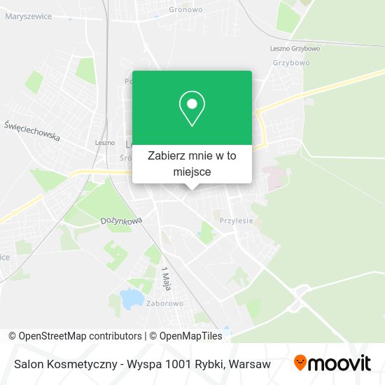 Mapa Salon Kosmetyczny - Wyspa 1001 Rybki