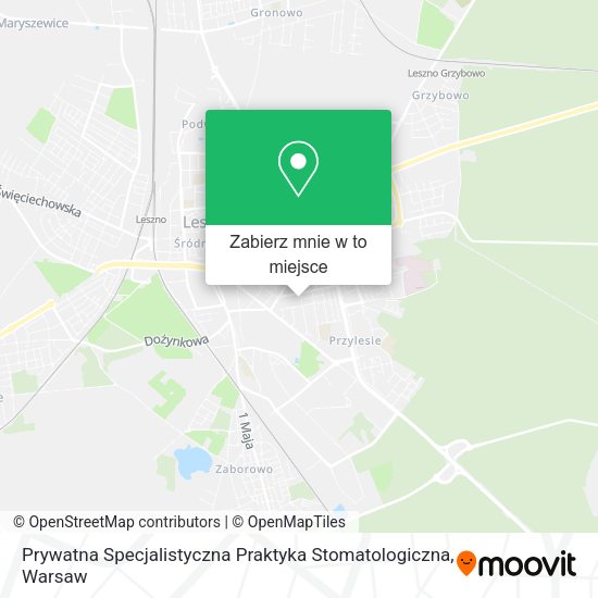 Mapa Prywatna Specjalistyczna Praktyka Stomatologiczna