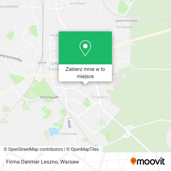 Mapa Firma Danmar Leszno