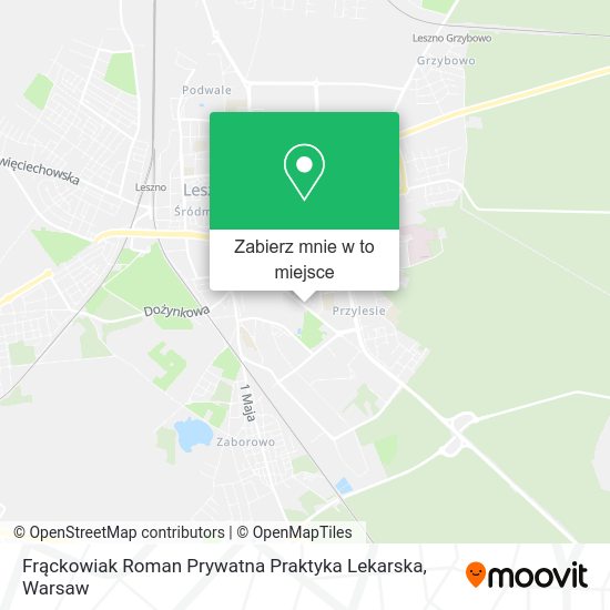 Mapa Frąckowiak Roman Prywatna Praktyka Lekarska