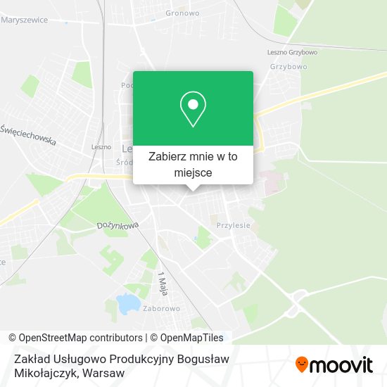 Mapa Zakład Usługowo Produkcyjny Bogusław Mikołajczyk