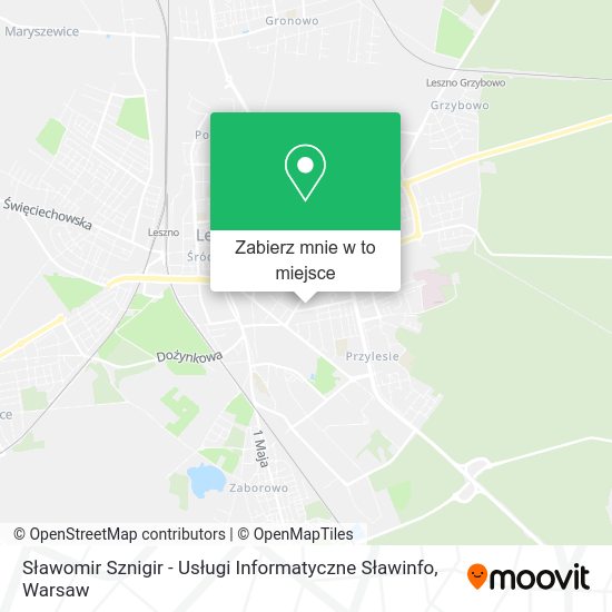 Mapa Sławomir Sznigir - Usługi Informatyczne Sławinfo