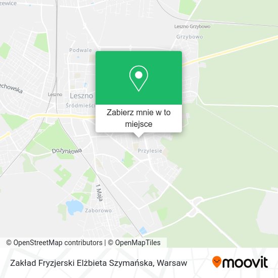 Mapa Zakład Fryzjerski Elżbieta Szymańska