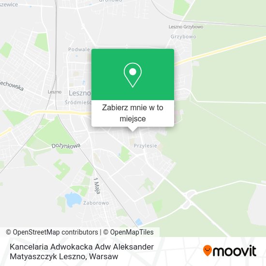 Mapa Kancelaria Adwokacka Adw Aleksander Matyaszczyk Leszno