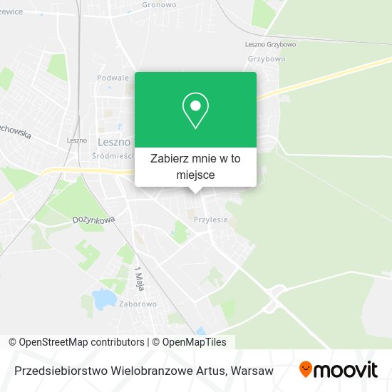 Mapa Przedsiebiorstwo Wielobranzowe Artus