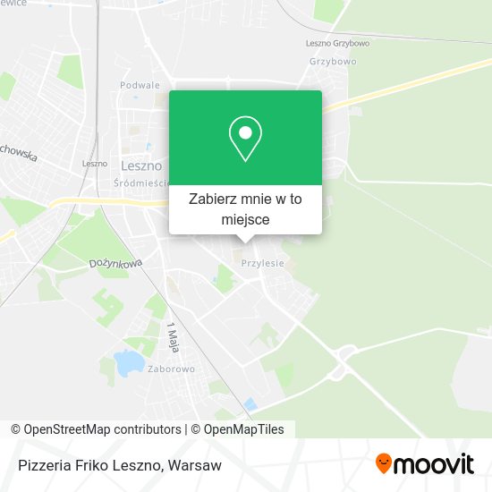 Mapa Pizzeria Friko Leszno