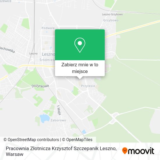 Mapa Pracownia Złotnicza Krzysztof Szczepanik Leszno