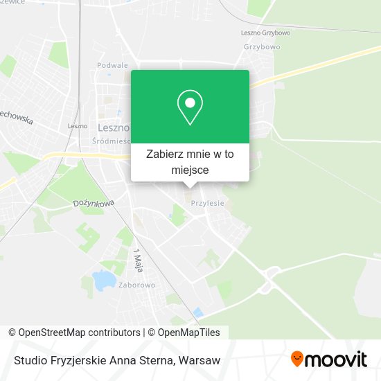 Mapa Studio Fryzjerskie Anna Sterna