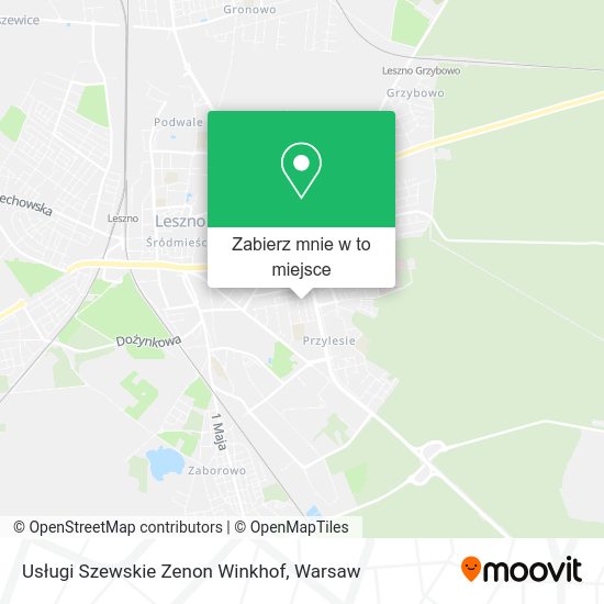 Mapa Usługi Szewskie Zenon Winkhof