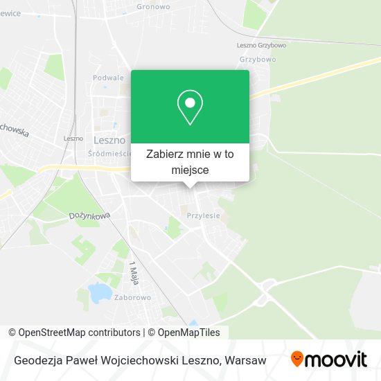 Mapa Geodezja Paweł Wojciechowski Leszno