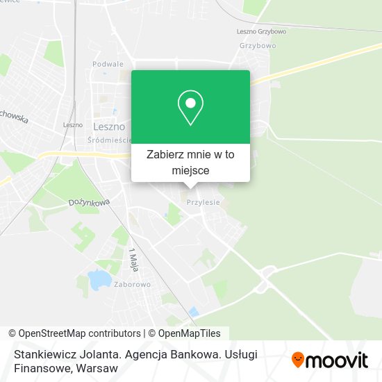 Mapa Stankiewicz Jolanta. Agencja Bankowa. Usługi Finansowe