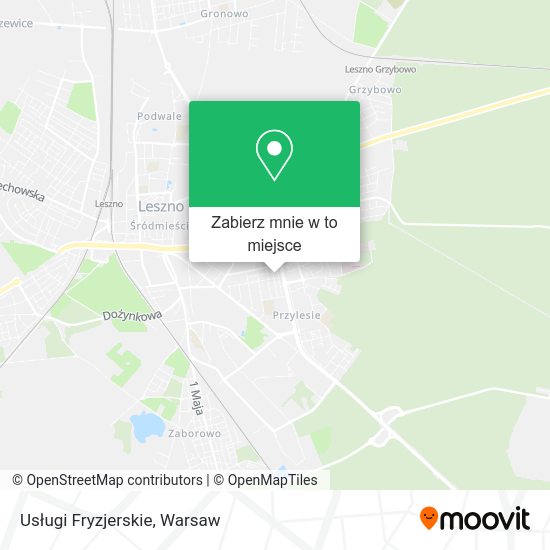 Mapa Usługi Fryzjerskie