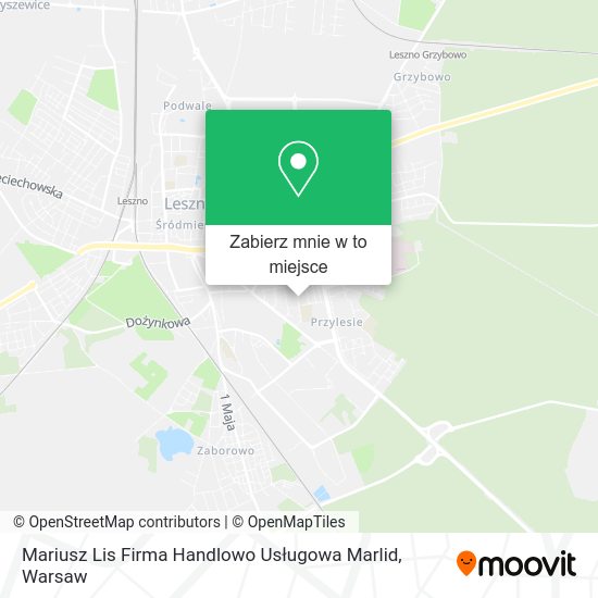 Mapa Mariusz Lis Firma Handlowo Usługowa Marlid