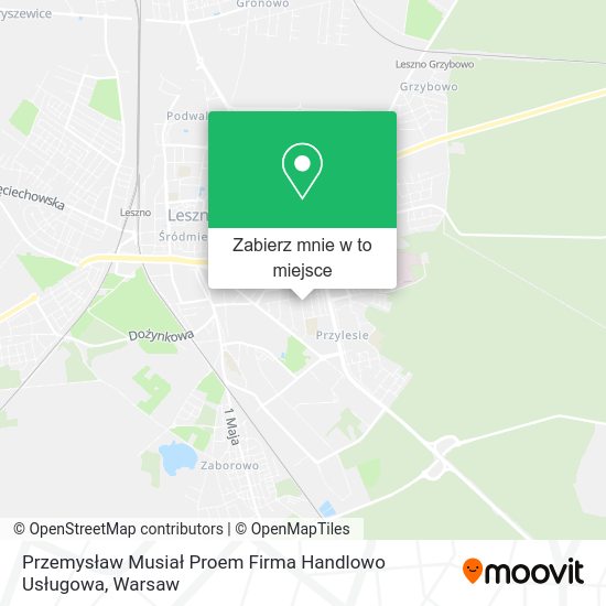 Mapa Przemysław Musiał Proem Firma Handlowo Usługowa