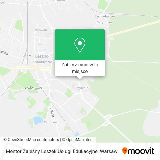 Mapa Mentor Zaleśny Leszek Usługi Edukacyjne