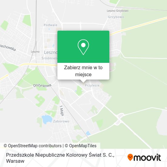 Mapa Przedszkole Niepubliczne Kolorowy Świat S. C.