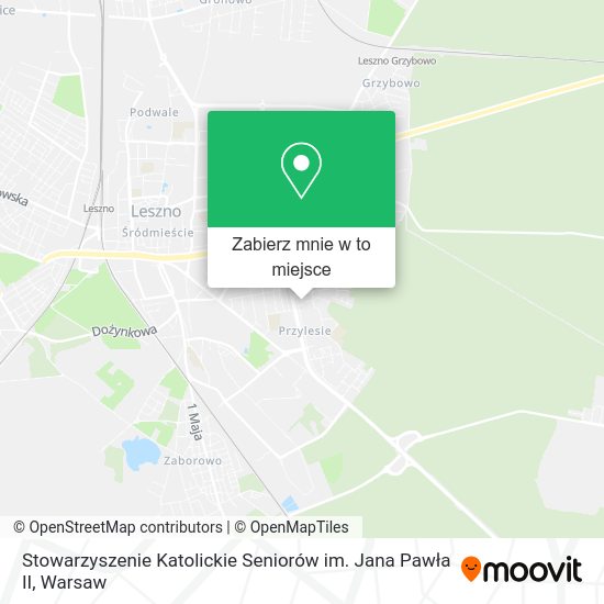 Mapa Stowarzyszenie Katolickie Seniorów im. Jana Pawła II