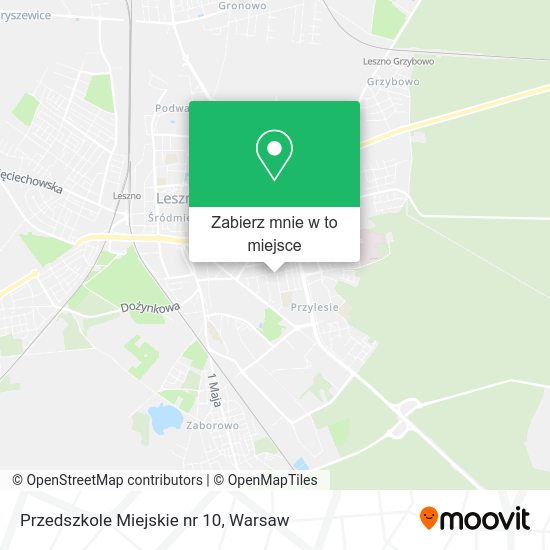 Mapa Przedszkole Miejskie nr 10