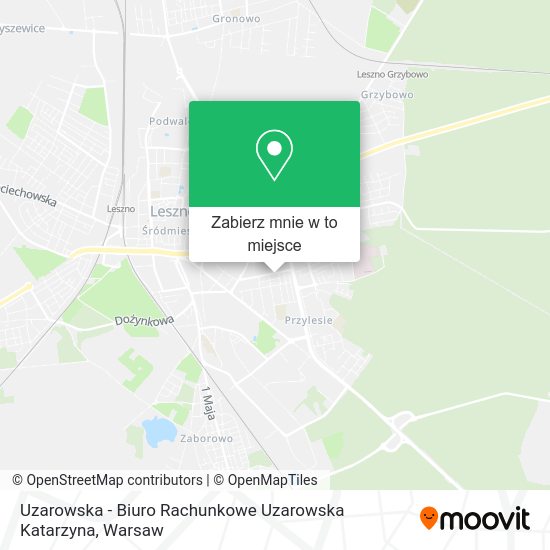 Mapa Uzarowska - Biuro Rachunkowe Uzarowska Katarzyna