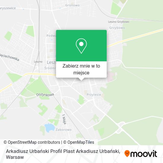 Mapa Arkadiusz Urbański Profil Plast Arkadiusz Urbański