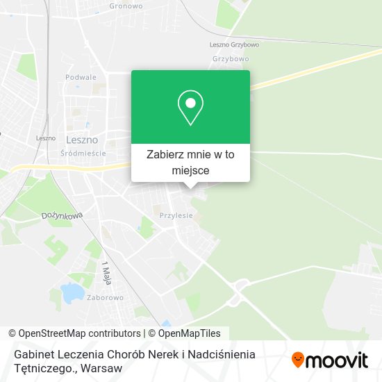 Mapa Gabinet Leczenia Chorób Nerek i Nadciśnienia Tętniczego.