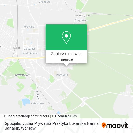 Mapa Specjalistyczna Prywatna Praktyka Lekarska Hanna Janasik