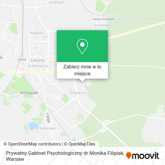 Mapa Prywatny Gabinet Psychologiczny dr Monika Filipiak