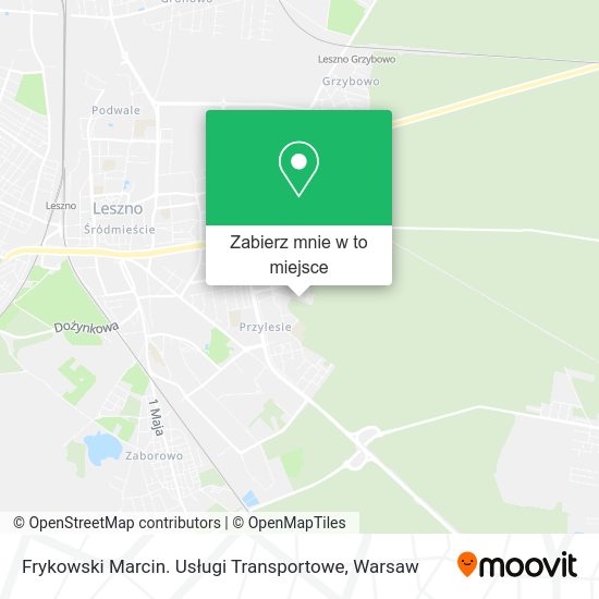 Mapa Frykowski Marcin. Usługi Transportowe