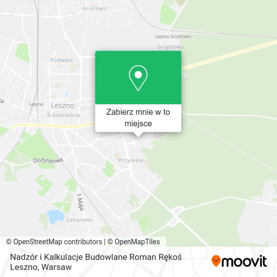 Mapa Nadzór i Kalkulacje Budowlane Roman Rękoś Leszno