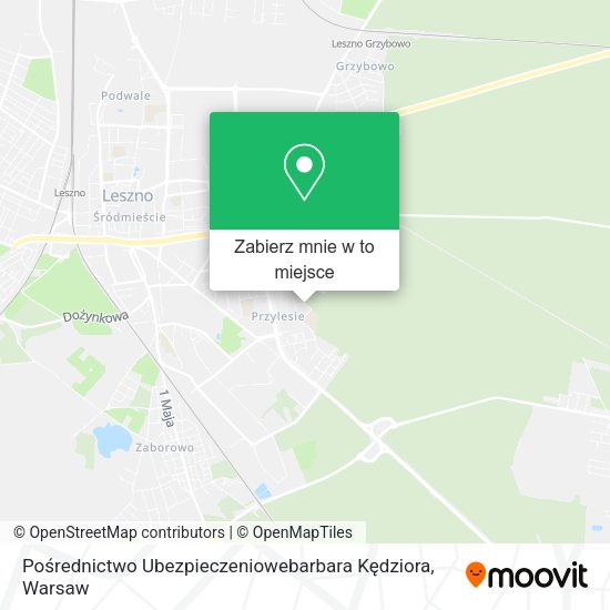 Mapa Pośrednictwo Ubezpieczeniowebarbara Kędziora