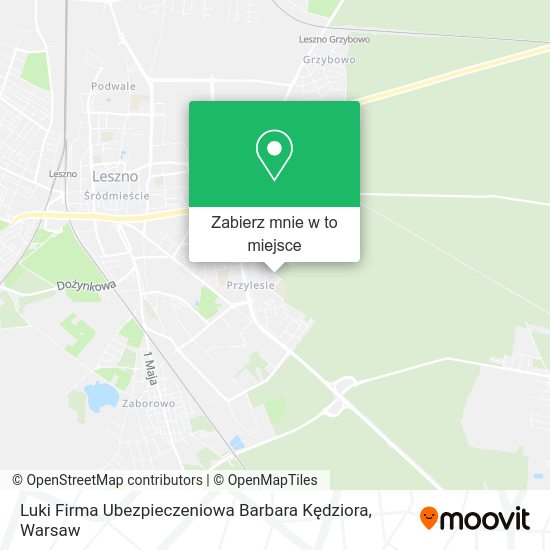 Mapa Luki Firma Ubezpieczeniowa Barbara Kędziora