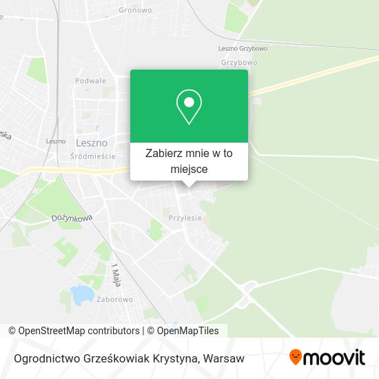 Mapa Ogrodnictwo Grześkowiak Krystyna