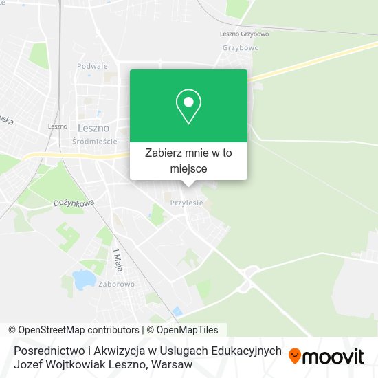 Mapa Posrednictwo i Akwizycja w Uslugach Edukacyjnych Jozef Wojtkowiak Leszno