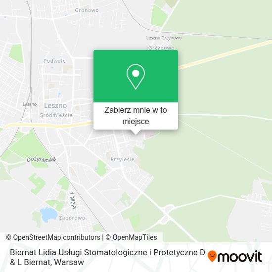 Mapa Biernat Lidia Usługi Stomatologiczne i Protetyczne D & L Biernat