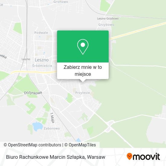 Mapa Biuro Rachunkowe Marcin Szłapka