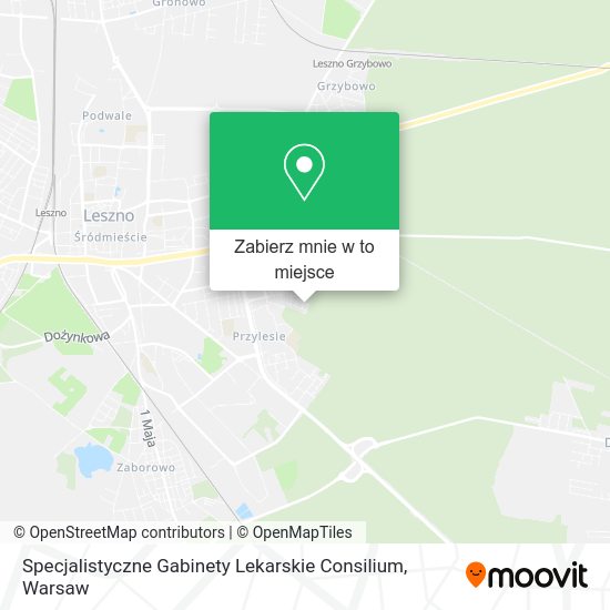 Mapa Specjalistyczne Gabinety Lekarskie Consilium