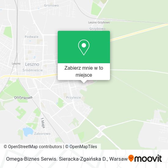 Mapa Omega-Biznes Serwis. Sieracka-Zgaińska D.