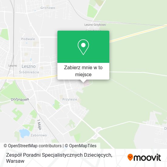 Mapa Zespół Poradni Specjalistycznych Dziecięcych