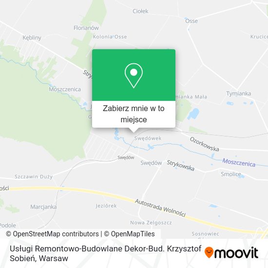 Mapa Usługi Remontowo-Budowlane Dekor-Bud. Krzysztof Sobień