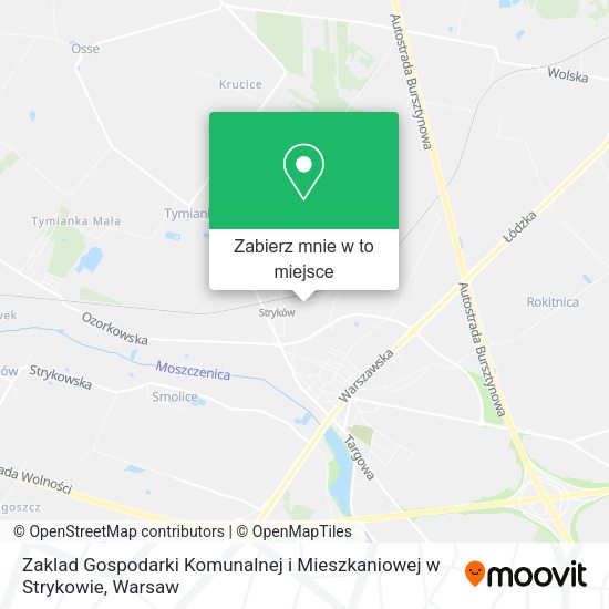 Mapa Zaklad Gospodarki Komunalnej i Mieszkaniowej w Strykowie