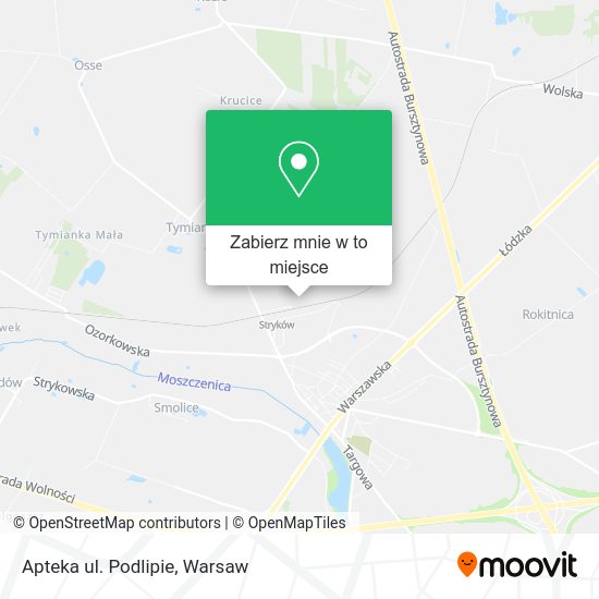 Mapa Apteka ul. Podlipie