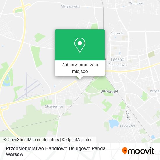 Mapa Przedsiebiorstwo Handlowo Uslugowe Panda