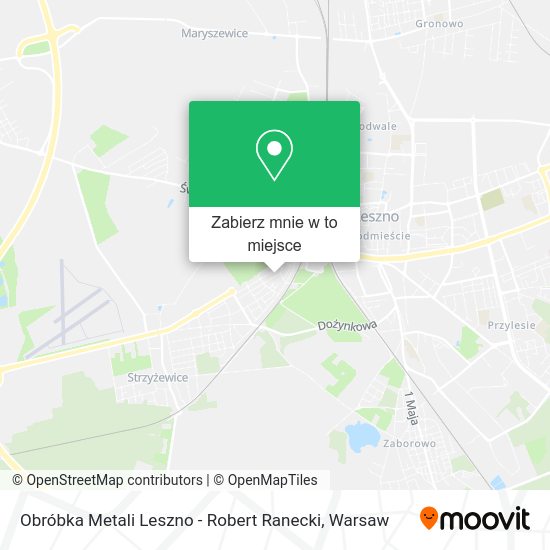 Mapa Obróbka Metali Leszno - Robert Ranecki