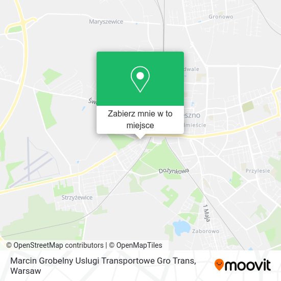 Mapa Marcin Grobelny Uslugi Transportowe Gro Trans